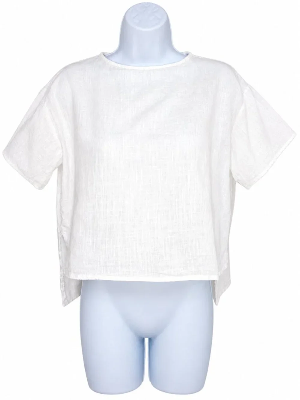 Princess Polly Oversized White Cotton Top | Size US 0 - Picture 2 of 11